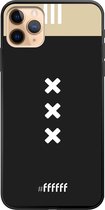 iPhone 11 Pro Max Hoesje TPU Case - AFC Ajax Uitshirt 2018-2019 #ffffff