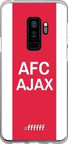 Samsung Galaxy S9 Plus Hoesje Transparant TPU Case - AFC Ajax - met opdruk #ffffff