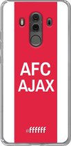 Huawei Mate 10 Pro Hoesje Transparant TPU Case - AFC Ajax - met opdruk #ffffff