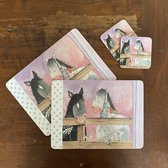 Alex Clark Onderzetters en Placemats (MEDIUM FORMAAT) Paarden