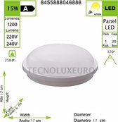 LED tuinverlichting rond AC220-240V 15W 4200 K [Energieklasse A+]