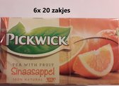 Pickwick thee - Sinaasappel - multipak 6x 20 zakjes