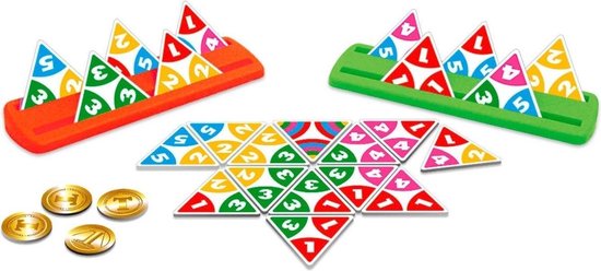 Thumbnail van een extra afbeelding van het spel Spellenbundel - Bordspellen - 2 Stuks - Triominos Junior & Rummikub