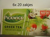 Pickwick Groene thee variatiebox - multipak 6x 20 zakjes