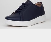 FitFlop™ Rally sneakers leather Maritime Blue - Maat 36