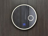 Excellent Wellness Badkamer Spiegel - Rond 80 - Bluetooth - Speaker - 3 Standen LED verlichting - Make-up spiegel - Datum/Tijd - Anti Condens