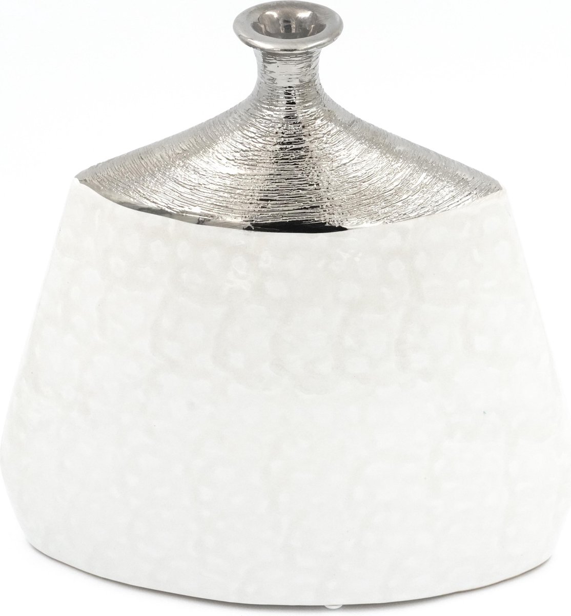 Decoratie Vaas – Keramiek – Wit - 28cm