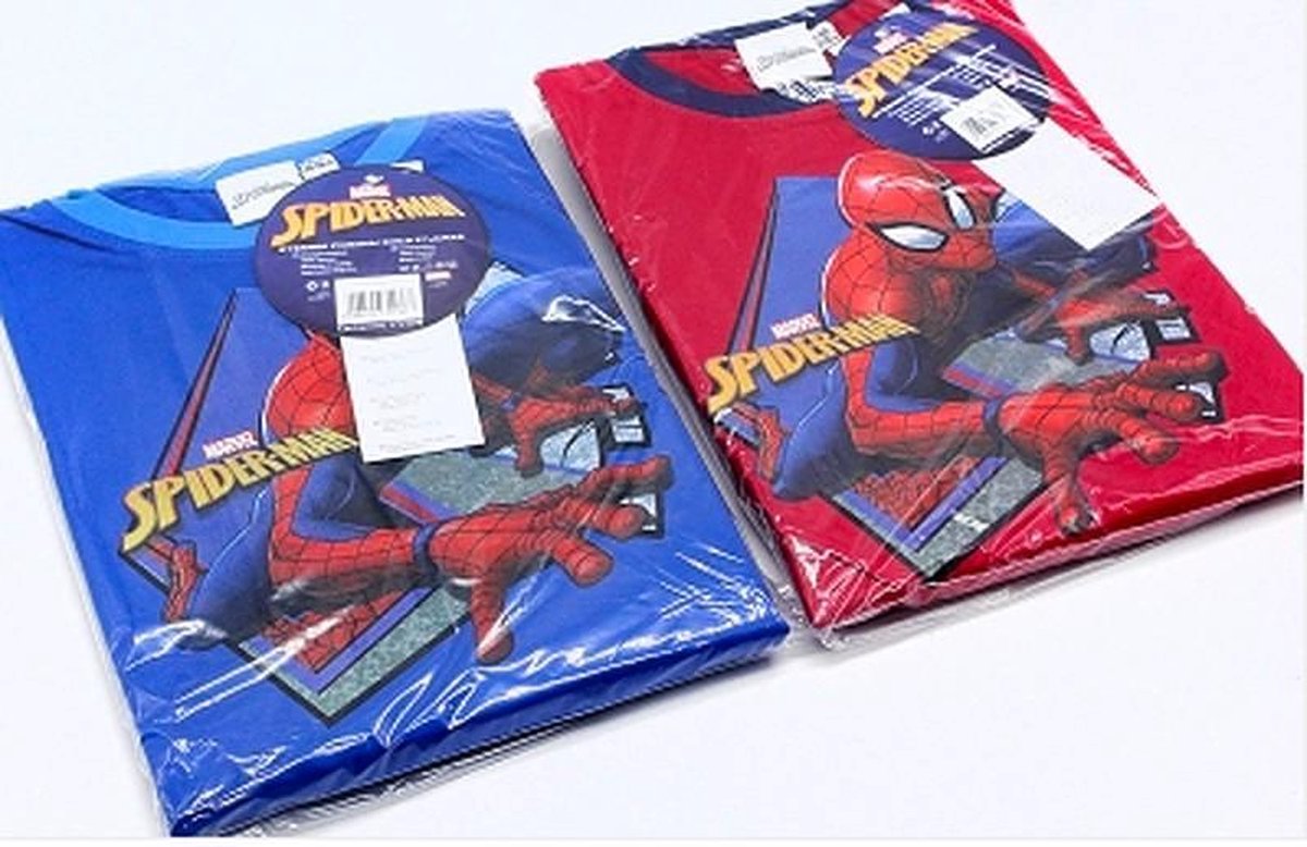 Spiderman kinder pyjama 92/98 BLAUW - 1 Stuk | bol.com