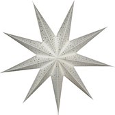 Kerstster nr. 26 Witte ster "stars"met 9 punten - Papieren Kerststerren - Kerstdecoratie - Ø 60 cm - zonder verlichtingsset - Kerst