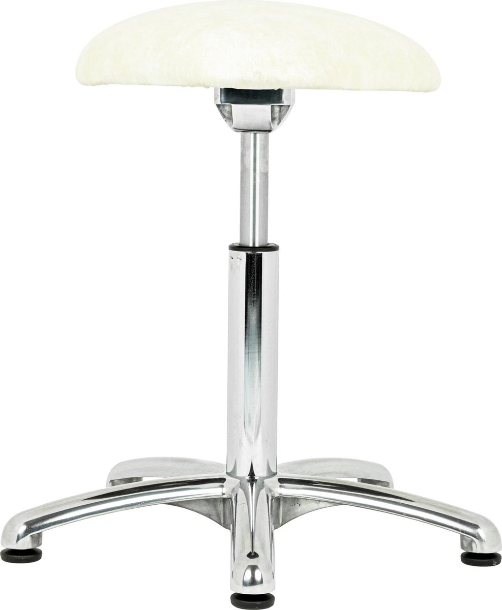 Balergo balanskruk - wiebelkruk voor ergonomisch zitten - XL gasveer - chroom