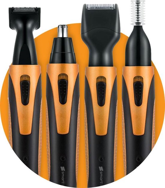Smarttech - 4 in 1 oplaadbare Multifunctionele Neus, Baard, Wenkbrauw en Oor trimmer