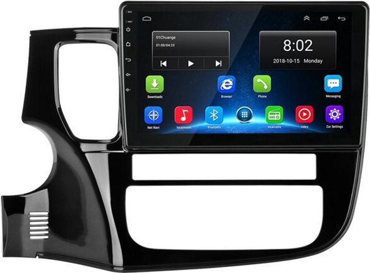 Navigatie radio Mitsubishi Outlander 3 2012-2018, Android, Apple Carplay, Android Auto, 10 inch scherm, GPS, Wifi, Mirror link, Bluetooth