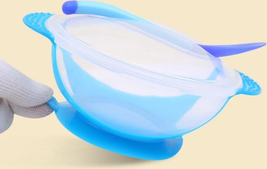 Eetbakje voor Baby/Kind met zuignap - Anti-Spill - Inclusief speciale lepel en deksel - Eetset - Serviesset van Briljant Kids — afbeelding 3