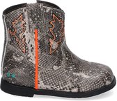 BunniesJR 220655-703 Meisjes Cowboy Boots - Grijs/Print - Leer - Ritssluiting
