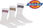 DICKIES SOKKEN - DICKIES Premium fit sportsokken - 43/46 - wit - 3 paar