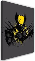 Schilderij , Mutanten Woede in geel , zwart , 2 maten , wanddecoratie , Premium Print