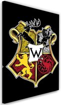Schilderij ,  Game of Thrones , Westeros school .2 maten, multikleur , wanddecoratie