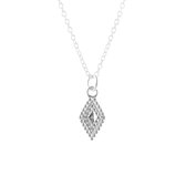 Jewelryz | Ketting Ruit | 925 zilver | Halsketting Dames Sterling Zilver | 50 cm