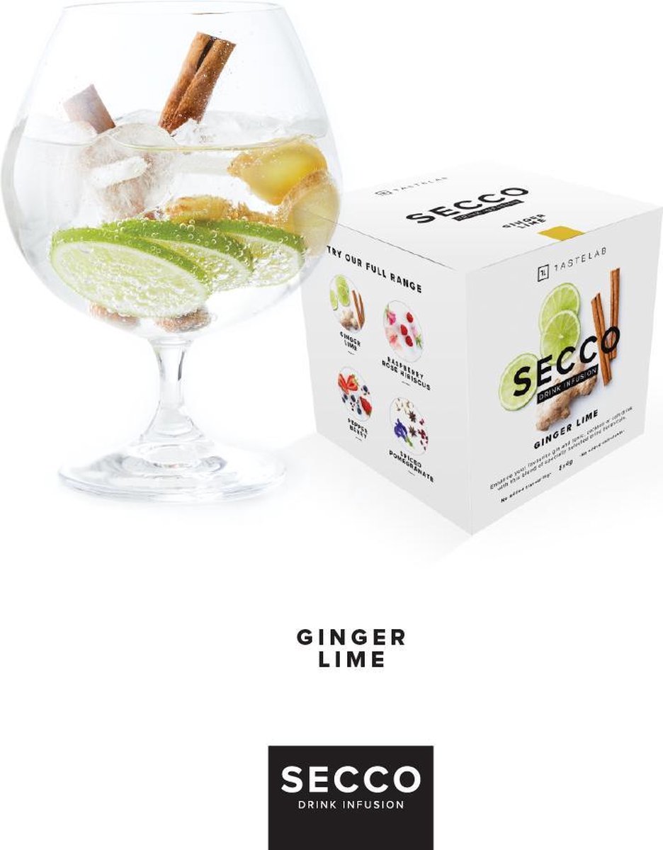 Secco Box Ginger Lime Drink Infusions - Secco Drink Infusion