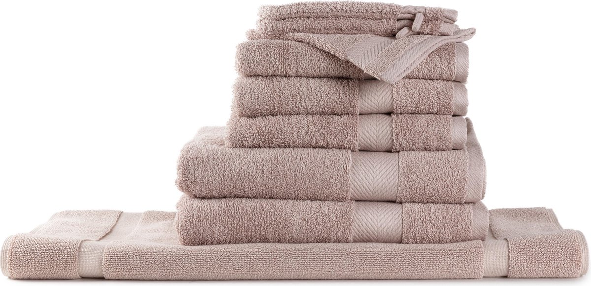 Casilin - Royal Touch - Luxe badgoedset met badmat - Misty pink