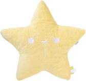 Sierkussen - Decoratiekussen Wild Star - Geel - 34 Cm X 32 Cm