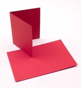 Cartes Plano de base, rouge 17,8 x 12,4 cm (50 pièces) [PC018]