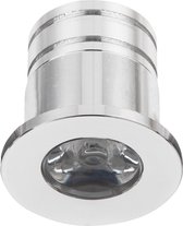LED Veranda Spot Verlichting - 3W - Natuurlijk Wit 4000K - Inbouw - Dimbaar - Rond - Mat Zilver - Aluminium - Ø31mm - BSE