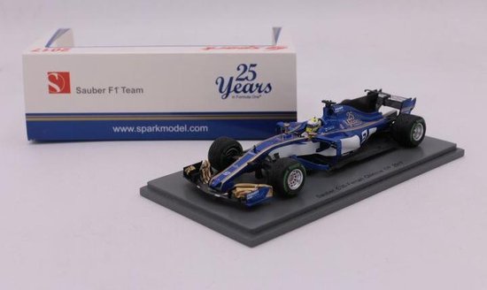 ミニカー spark Sauber C36-Ferrari 2017 25 Years 1:43 Diecast modelauto Sauber C36-Ferrari #9 Chinese GP 2017