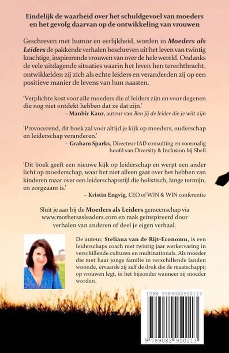 Moeders als leiders - back cover