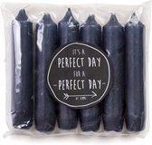 Rustik Lys - Dinerkaarsen - 3 x 6 Stuks - Midnight Navy - 2.1 x 12 cm