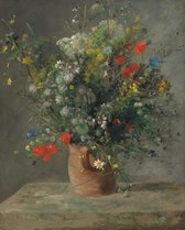 Pierre-Auguste Renoir, Flowers in a Vase, 1866 op aluminium, 100 X 150 CM