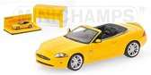 The 1:43 Diecast Modelcar of the Jaguar XK Cabriolet of 2005 in Yellow. This scalemodel is limited by 2009pcs.The manufacturer is Minichamps.This model is only online available