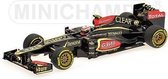 The 1:43 Diecast Modelcar of the Lotus Renault E21 Showcar of 2013. The driver was Romain Grosjean. The manufacturer of the scalemodel is Minichamps.This model is only online available