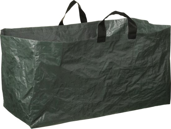 Uitstekend Volwassenheid Couscous 1x Groene vierkante kofferbak tuinafval/afvalzakken opvouwbaar 225 liter  -... | bol.com