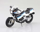 Suzuki RG250 Gamma blauw wit - Aoshima Skynet miniatuur motorfiets 1:12