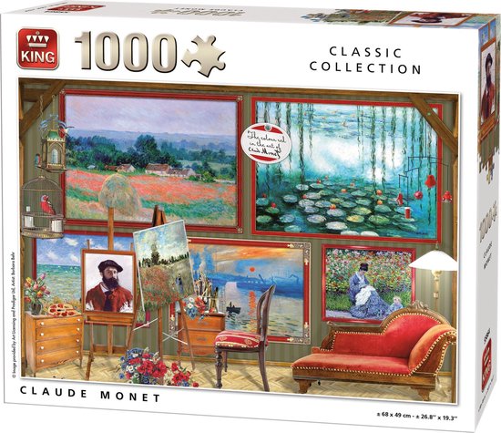 King Puzzel - Claude Monet - 1000 Stukjes | bol.com