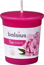 Bolsius Geurvotive True Scents Peony 4,5 Cm Wax Roze per 4 stuks