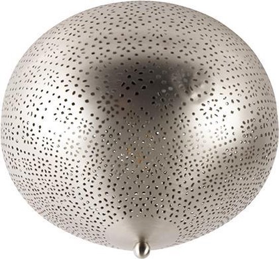 QAZQA maruf,sinbad,zayn - Oosterse Plafondlamp - 1 lichts - Ø 30 cm - Staal - Woonkamer | Slaapkamer