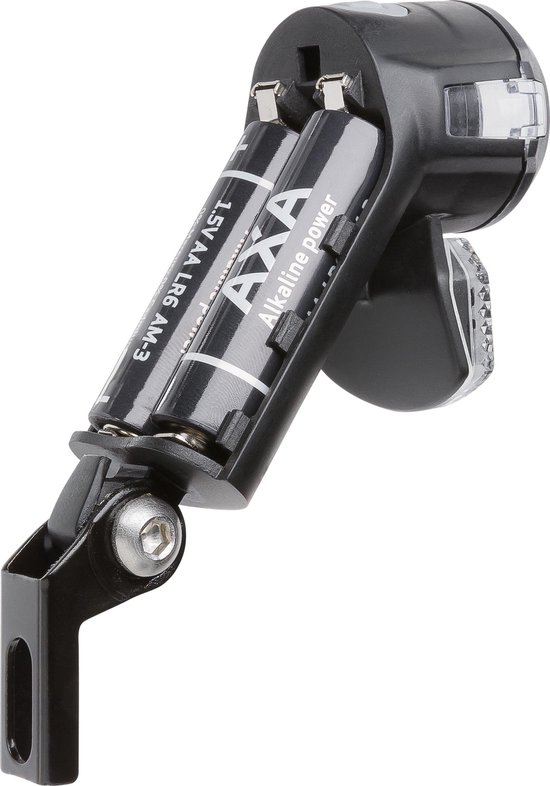 AXA Nox Sport 12 Lux - Fietslamp voorlicht - LED Koplamp - Fietsverlichting op Batterij - Zwart - Axa