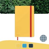 Leitz Cosy Notitieboek A5 Soft Touch Geruit - Notitieboek Hard Cover - Ideaal voor Thuiskantoor/Thuiswerken - Warm Geel