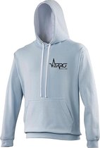 FitProWear Multicolour Hoodie Unisex - Lichtblauw / Wit  - Maat S - Dames - Heren - Trui - Sporttrui - Sweater - Hoodie - Katoen / Polyester - Trui Capuchon - Sportkleding