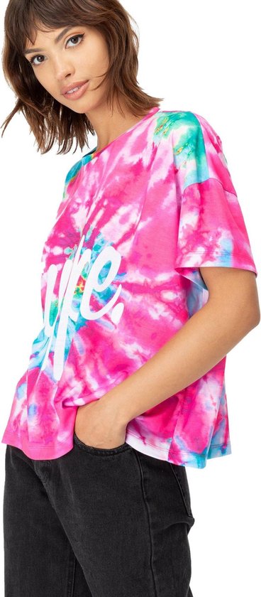 spiritueel Lee sociaal Hype - Dames Watermeloen Tie Dye T-shirt (Roze) | bol.com