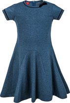 La V sweatstof jurk Amy  Blauwe jean 158