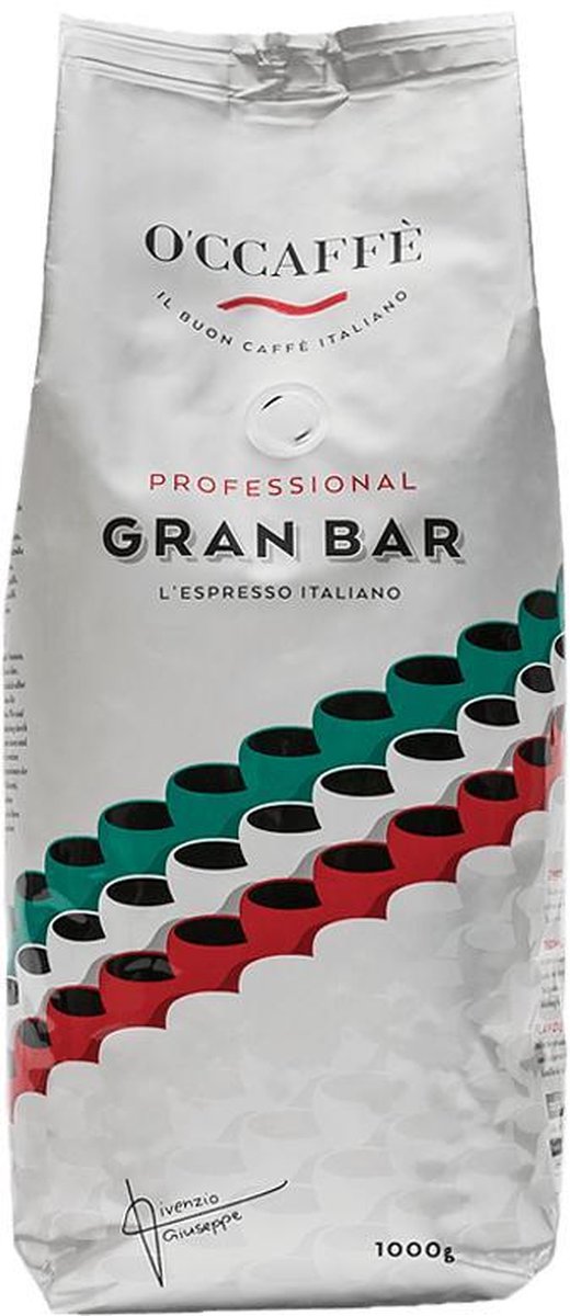 O'ccaffè - Gran Bar Professional | Italiaanse koffiebonen | Barista kwaliteit | 1 kg