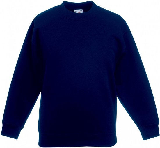 Fruit Of The Loom Kinder Unisex Premium 70/30 Sweatshirt (Donker Marine) Maat 170