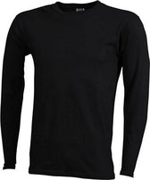 James and Nicholson - Heren Medium Lange Mouwen T-Shirt (Zwart)