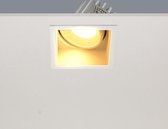 Inbouwspot Vibs Wit - 9x9cm - LED 10W 2700K 900lm - IP44 - Dimbaar > inbouwspot binnen wit | inbouwspots badkamer wit | inbouwspot keuken wit | inbouwspot wit| spot wit | led lamp