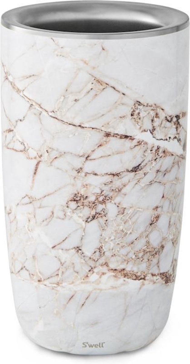 S'well Barware wijnkoeler marmeren look Calacatta Gold bol