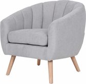 Gestoffeerde stoffen fauteuil - LINO