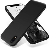 Siliconen telefoonhoesje geschikt voor Apple iPhone XR Zwart